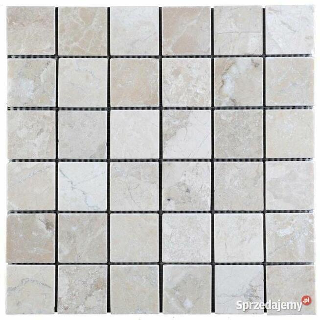 Mozaika marmurowa Queen Beige bębnowana 30,5x30,5x1 cm