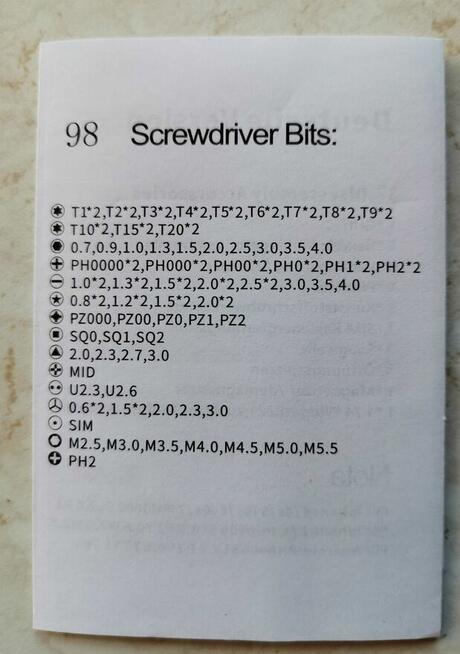 115 częściowy precyzyjny zestaw śrubokrętów