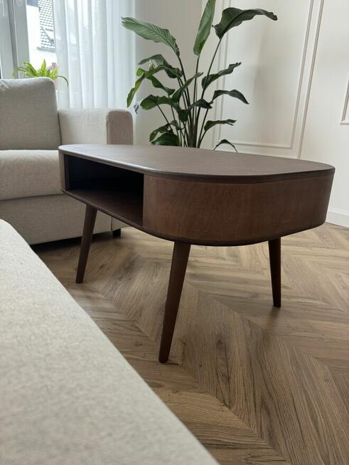 Nowy owalny stolik kawowy ława vintage retro, różne kolory