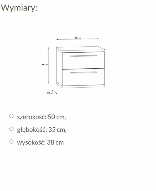 Szafka nocna z szufladami Julietta