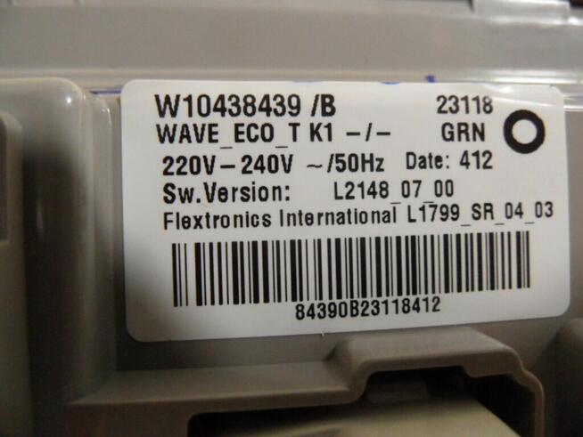 programator pralki whirlpool AWE7621P W10438439B