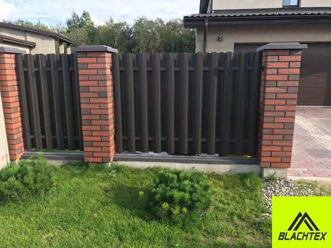 Sztachety metalowe - 6zł/mb - brązowe na 1.50m