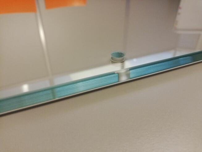 Półka tafla szklana 60 x 42 cm szyba 8mm ExtraClear hartowan