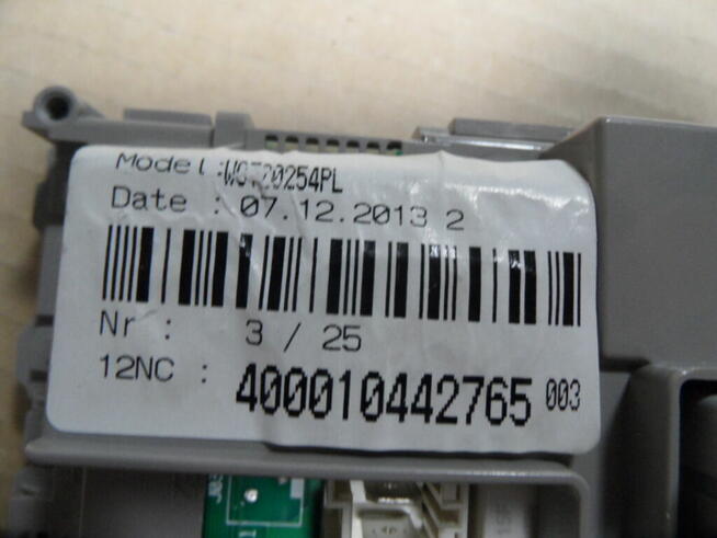 programator pralki bosch WOT20254PL W10438452D