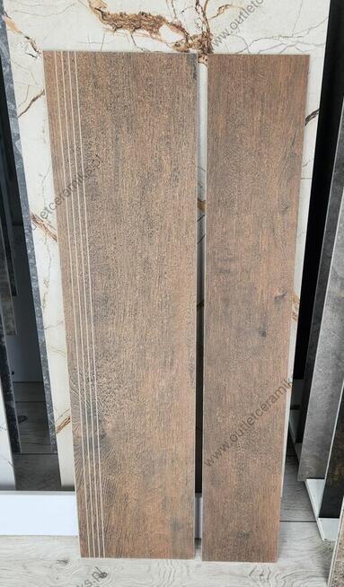 Płytki na schody 120x30 gres drewnopodobny Sentimental