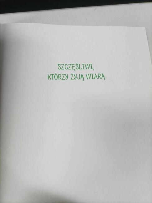 Szczęśliwi, którzy żyją wiarą - Religia klasa 2