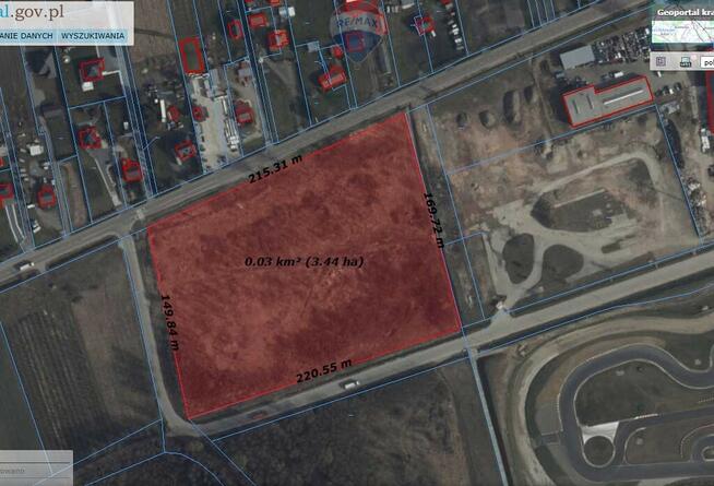 Grunt pod usługi, magazyny, produkcję, MOTORYZACJA