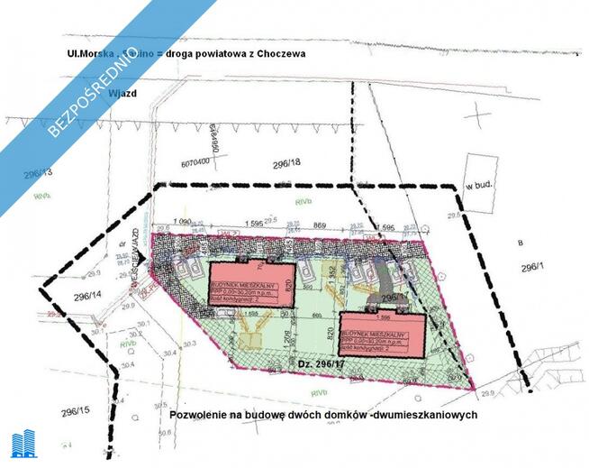Sprzedam działki w Sasinie koło Łeby