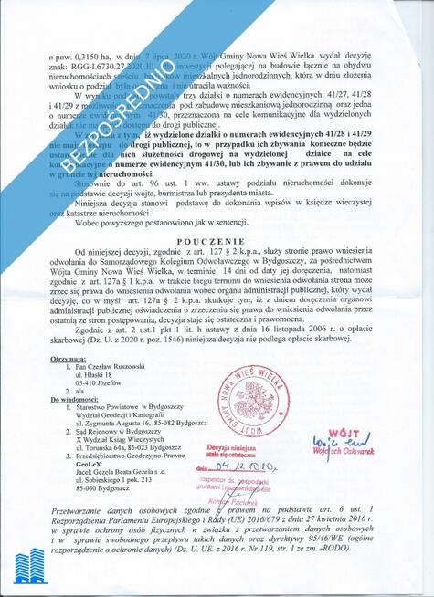 Sprzedam działki Nowe Smolno