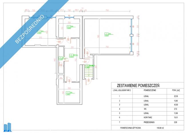 Lokal biurowy 118,68 m² w centrum Jastrzębia-Zdroju – przy Rondzie Zdrojowym