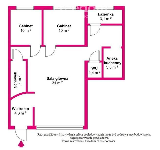 Lokal w centrum z dużą witryną 77 m2