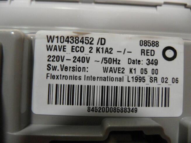 programator pralki bosch WOT20254PL W10438452D