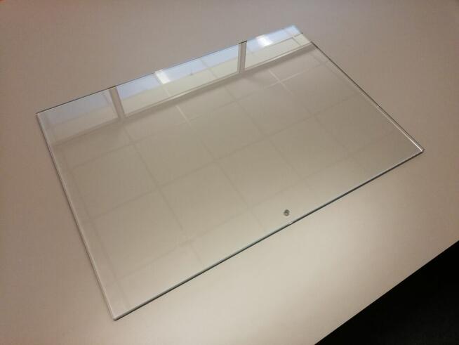 Półka tafla szklana 60 x 42 cm szyba 8mm ExtraClear hartowan
