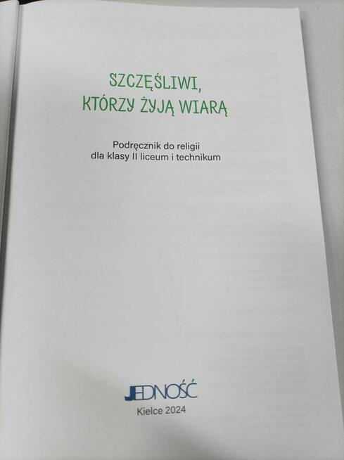 Szczęśliwi, którzy żyją wiarą - Religia klasa 2