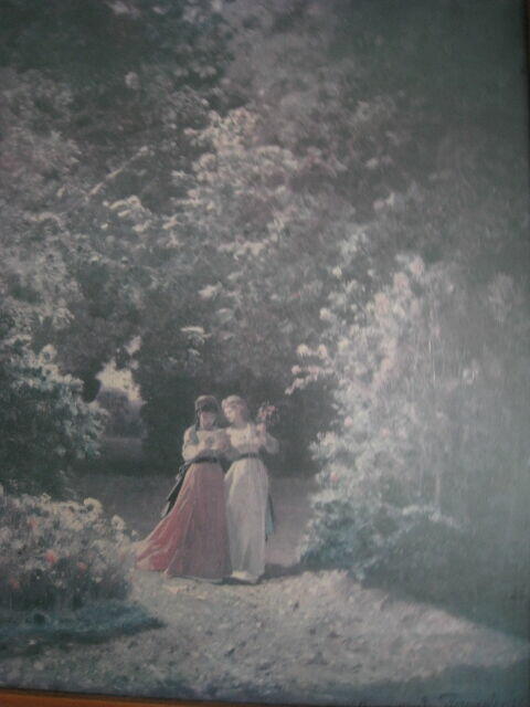 Obraz reprodukcja Józef Szermentowski ,,W parku”