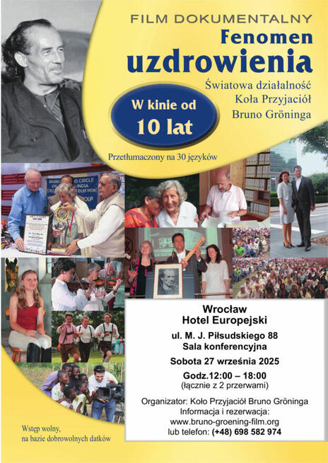 WROCŁAW FILM Fenomen uzdrowienia 27.09