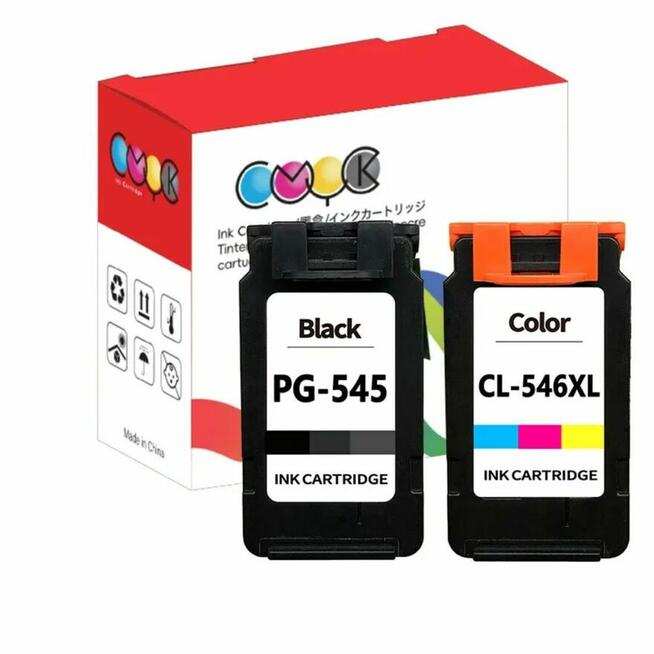 Tusze do Canon PG 545 +546XL (Nowy Zestaw Z Nowym Chipem)