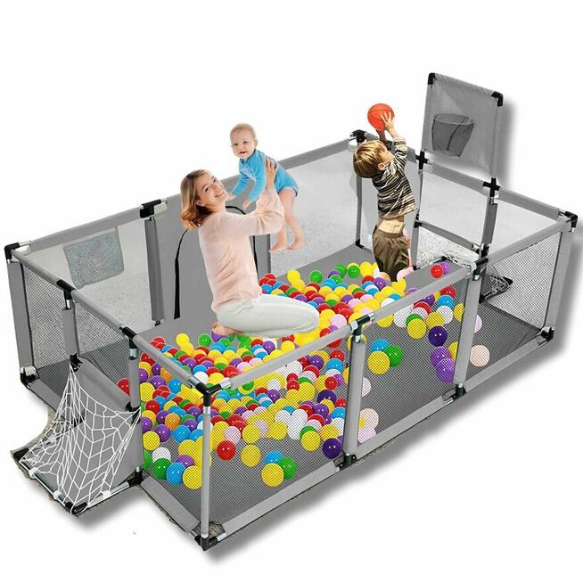 Kojec Dziecięcy Plac Zabaw Suchy Basen dla Dzieci 235x129cm