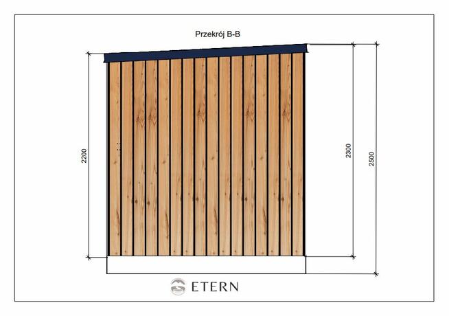 Nowoczesna sauna ogrodowa 220x220 – projekt, producent