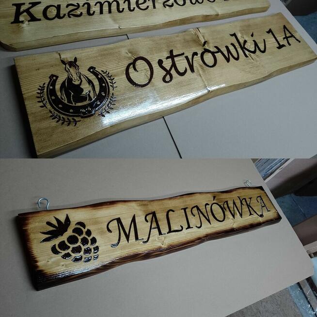 DESKA Z NAPISEM na dom altankę do restauracji agroturystyka