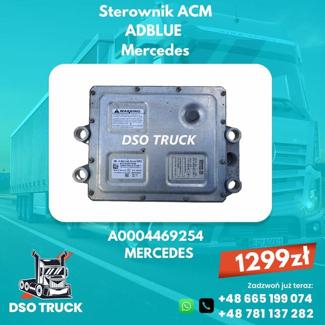 Sterownik ACM adblue A0004466654 A0004469254 Mercedes