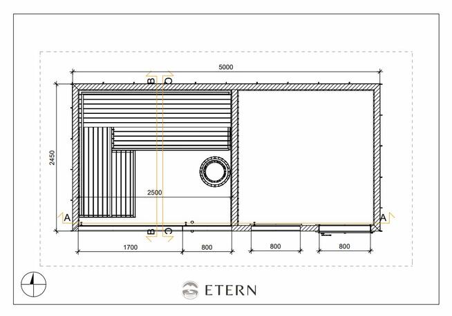 Sauna ogrodowa z pomieszczeniem gospodarczym – producent