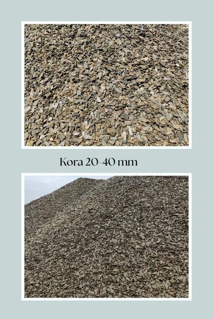 kora łupkowa, kora ozdobna TANIO, łupek, kruszywo