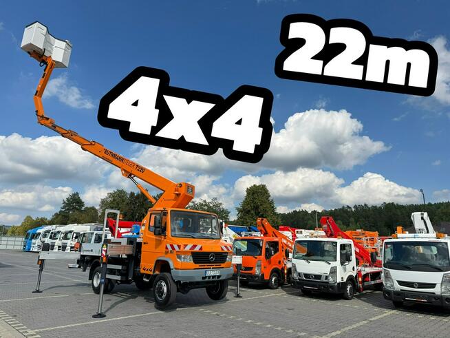 Mercedes Vario 814 D 4x4 Zwyżka RUTHMANN STEIGER T220 Podnośnik Koszowy Zwyżka Wysokość Podnoszenia