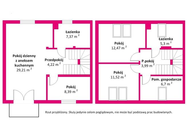 Nowoczesny segment z 2 miejscami postojowymi