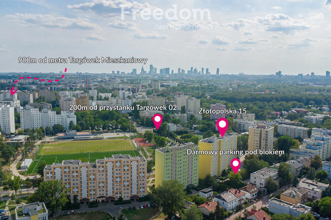 Mieszkanie 3-pokojowe, 54m², Złotopolska 15