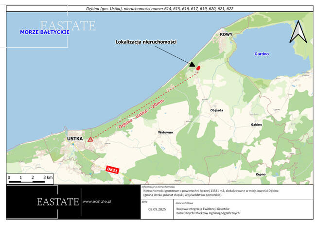Działka inwestycyjna Ustka,