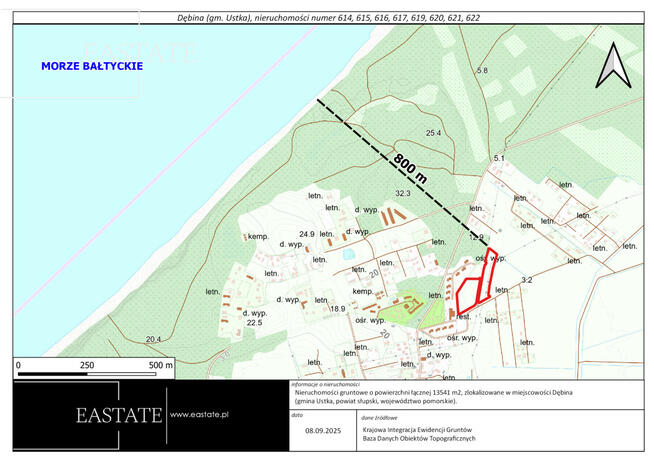 Działka inwestycyjna Ustka,