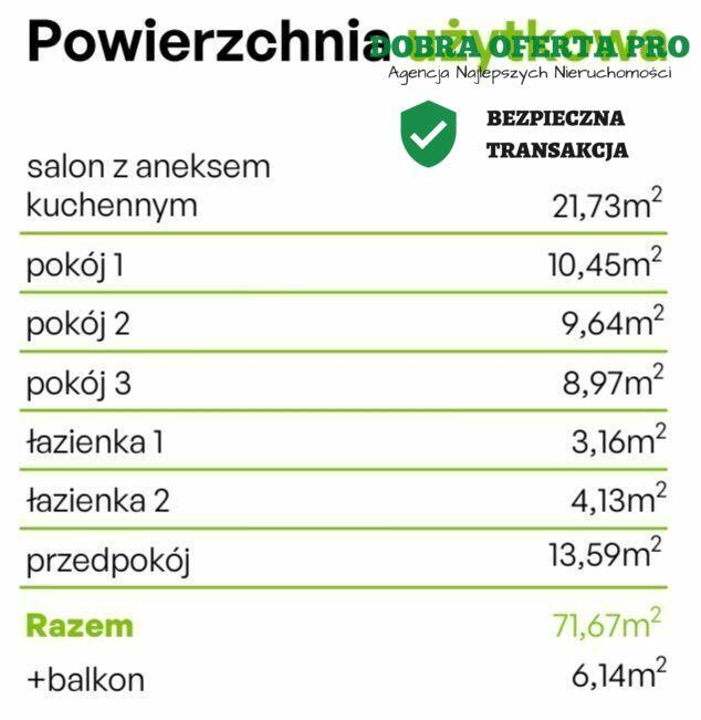 4-pokojowe mieszkanie na ostatnim piętrze