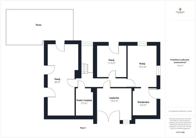 Nowoczesny wolnostojący dom w Bartągu