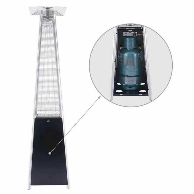 Parasol Grzewczy Gazowy Promiennik Ogrzewacz Tarasowy 13 kw