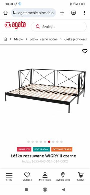 Sprzedam łóżko rozsuwane Wigry II