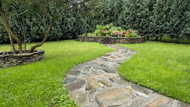 Kamień murowy luz, murki oporowe, łupek księżycowy, mury