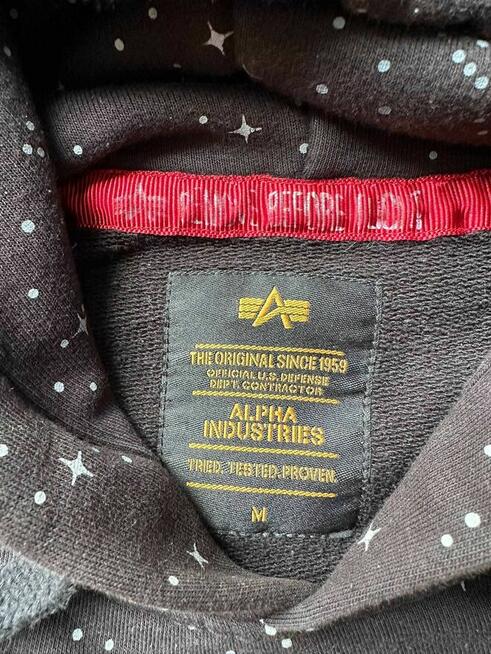 Bluza Alpha Industries NASA rozmiar M czarna z kapturem
