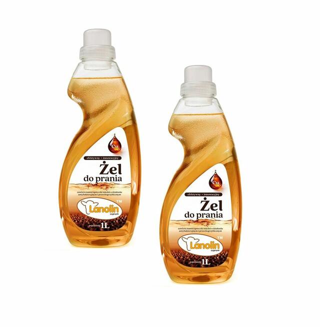 Żel do prania kolorowych tkanin LANOLIN z nanomiedzią 2000ml