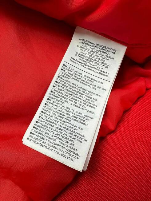 Nike Air Varsity Jacket Czerwona-Czarna Męska Kurtka L