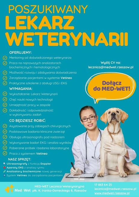 Lekarz Weterynarii | Rzeszów | Med-Wet