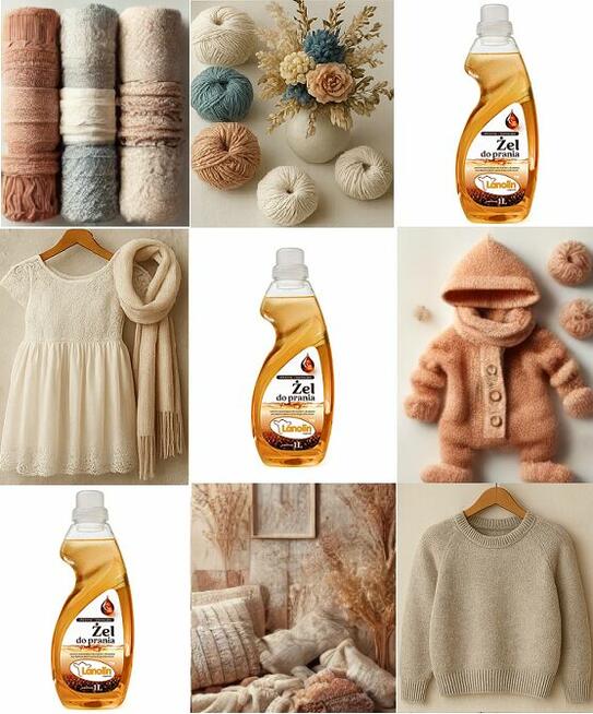 Żel do prania kolorowych tkanin LANOLIN z nanomiedzią 3000ml