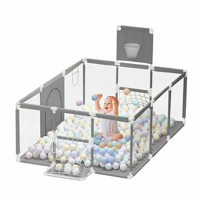 Kojec Dziecięcy Plac Zabaw Suchy Basen dla Dzieci 235x129cm