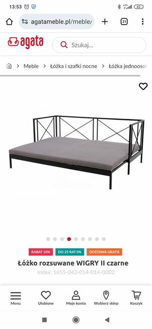 Sprzedam łóżko rozsuwane Wigry II