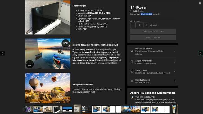SmartTV LED Samsung UE50MU6102K 50 4K-UHD WiFi DVBT2 HEVC Y