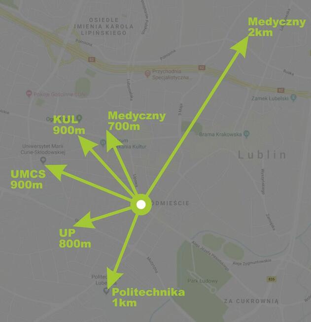 Bardzo duży ładny pokój w ścisłym centrum Lublina. Lipowa 19