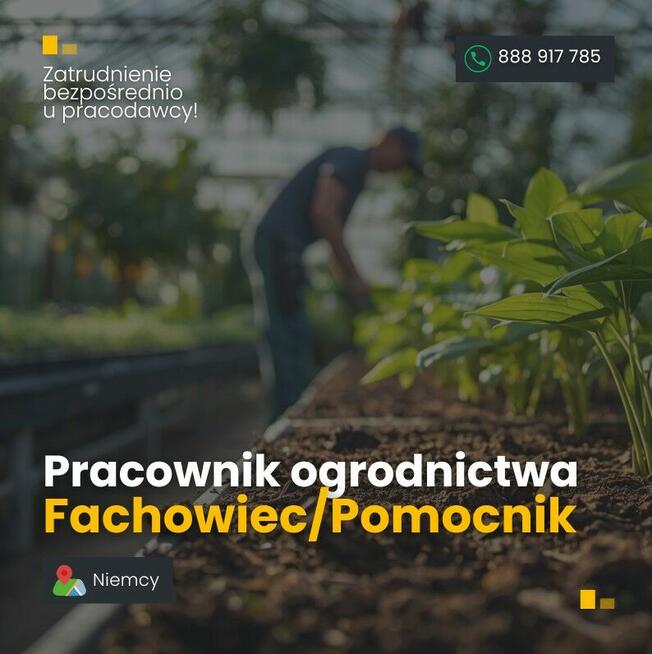 Pracownik ogrodnictwa – Fachowiec, Pomocnik - Niemcy