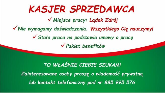 Kasjer Sprzedawca Dino Polska Lądek Zdrój