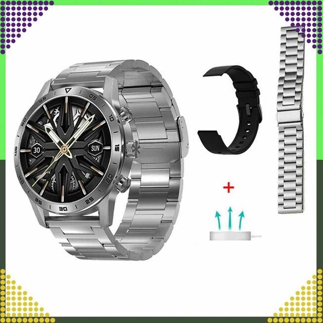 Smartwatch DT70+ Elegancki Funkcjonalny z Polskim Menu