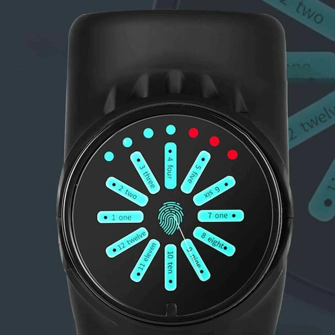 Pistolet do masażu ciała 12 końcówek Massage Gun Masażer